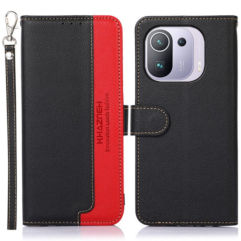 Flip Cover Xiaomi Mi 11 Pro Lychee Style Rfid Khazneh