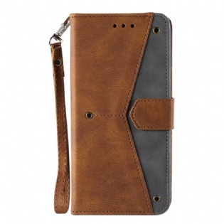 Læder Cover Xiaomi Mi 11 Pro Bicolor Nitter I Imiteret Læder