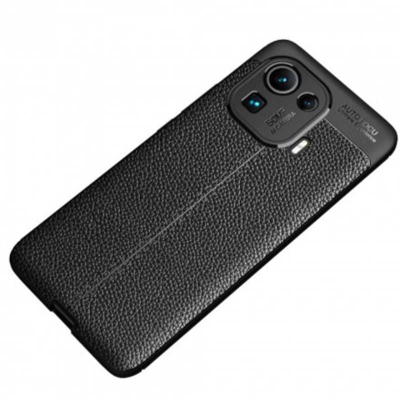 Mobilcover Xiaomi Mi 11 Pro Dobbelt Linje Litchi Læder Effekt