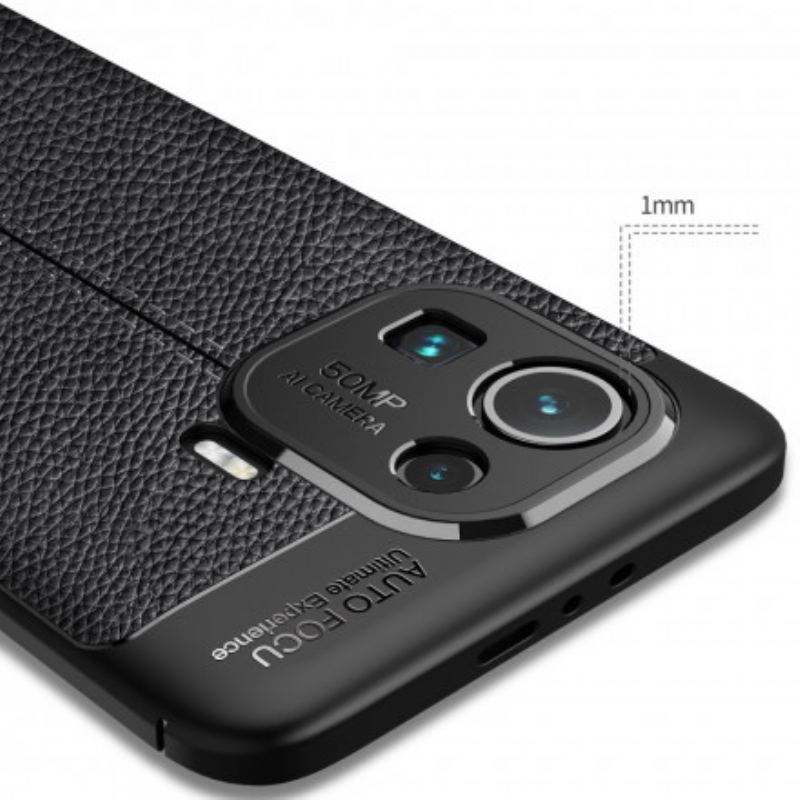Mobilcover Xiaomi Mi 11 Pro Dobbelt Linje Litchi Læder Effekt