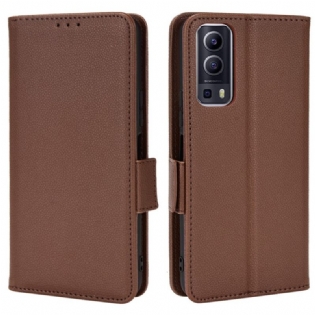 Læder Cover Vivo Y72 5G Flip Cover Flap Dobbelt Nye Farver