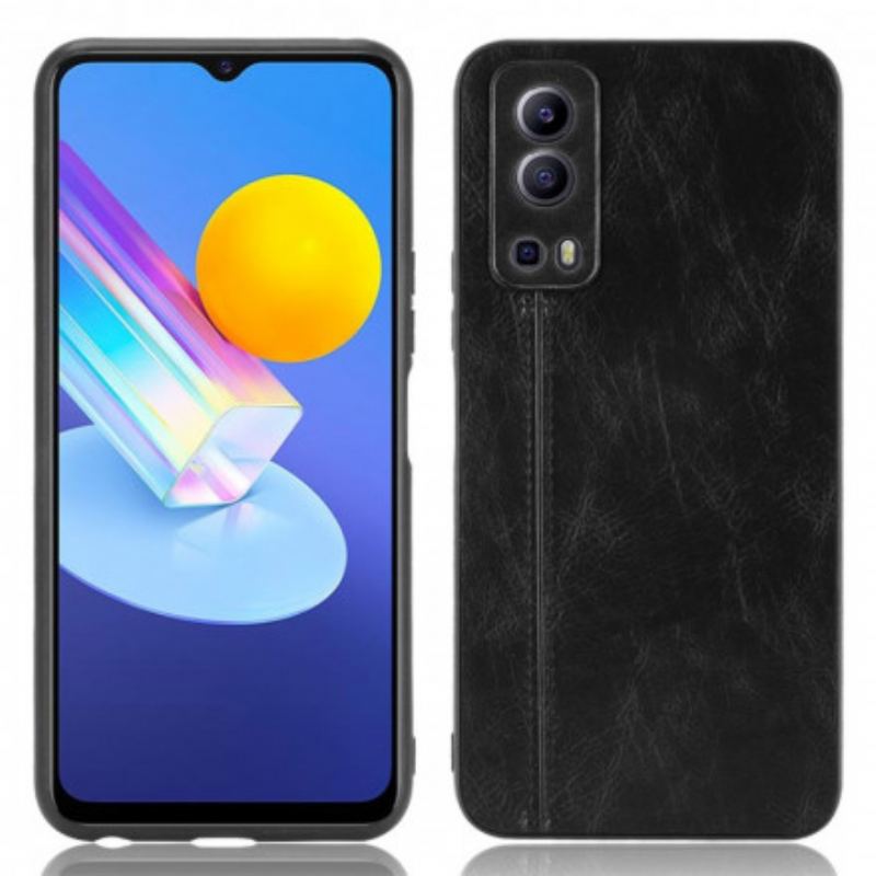 Mobilcover Vivo Y72 5G Couture Lædereffekt