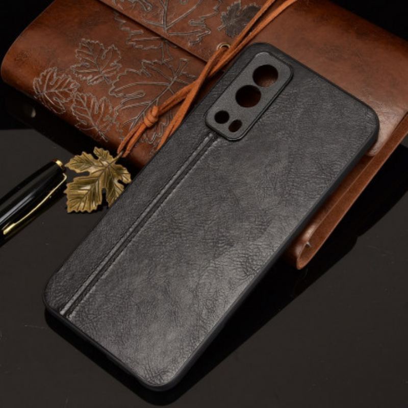 Mobilcover Vivo Y72 5G Couture Lædereffekt