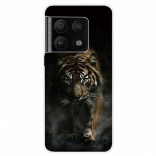 Cover OnePlus 10 Pro 5G Fleksibel Tiger In Mist