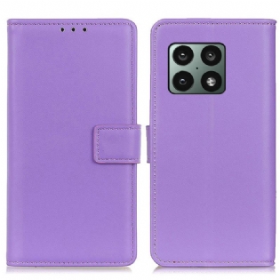 Flip Cover OnePlus 10 Pro 5G Almindeligt Imiteret Læder