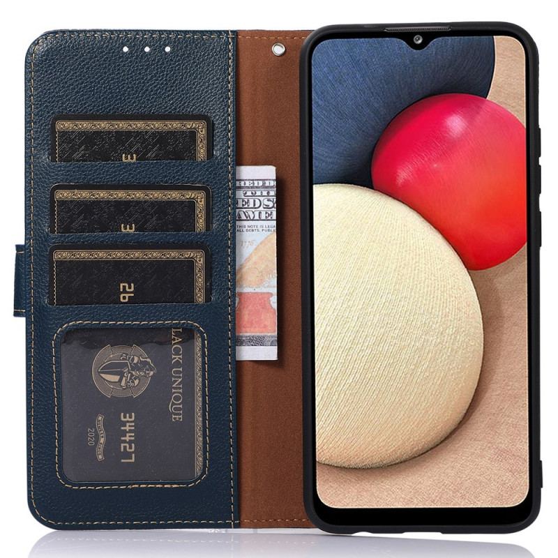 Flip Cover OnePlus 10 Pro 5G Lychee Style Rfid Khazneh