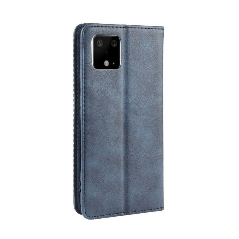 Cover Google Pixel 4 XL Flip Cover Stiliseret Vintage Lædereffekt