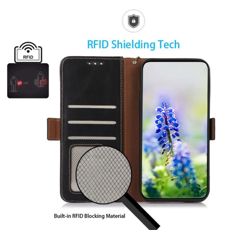 Flip Cover Xiaomi 13 Lite Ægte Læder Rfid-funktion