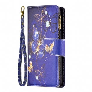 Flip Cover Xiaomi 13 Lite Punge Etui Sommerfugle Tegnebog