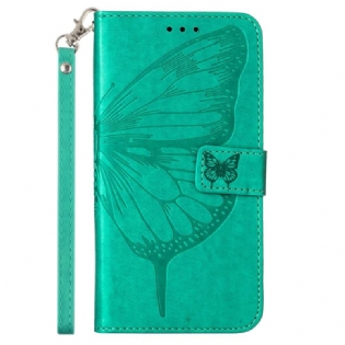 Flip Cover Xiaomi 13 Lite Sommerfugledesign Med Snor
