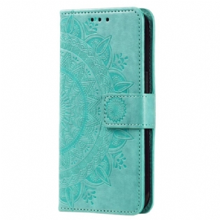 Læder Cover Xiaomi 13 Lite Mandala Sun Med Snor