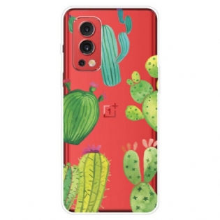 Cover OnePlus Nord 2 5G Akvarel Kaktusser