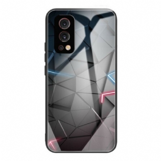 Cover OnePlus Nord 2 5G Hærdet Glas Geometri