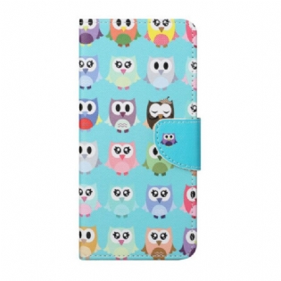 Flip Cover OnePlus Nord 2 5G Flere Ugler