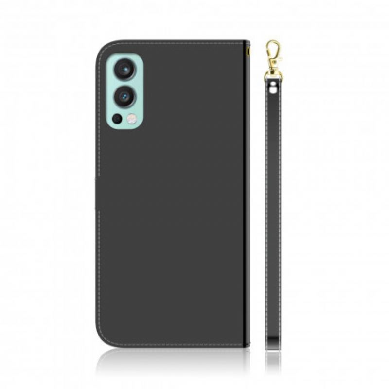 Flip Cover OnePlus Nord 2 5G Spejlcover I Imiteret Læder