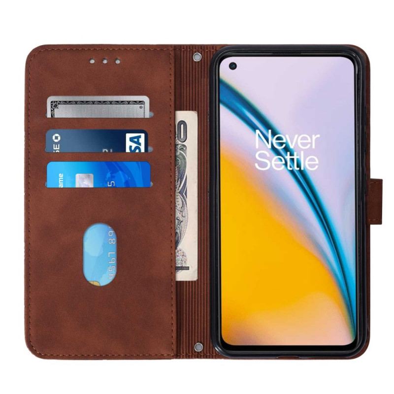 Læder Cover OnePlus Nord 2 5G Pyramide Lædereffekt