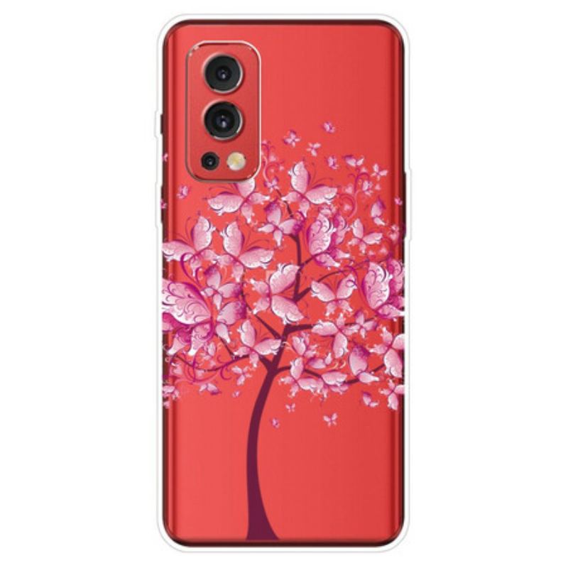 Mobilcover OnePlus Nord 2 5G Gennemsigtigt Sommerfugletræ