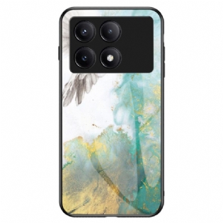Cover Poco X6 Pro 5g Marmor Hærdet Glas