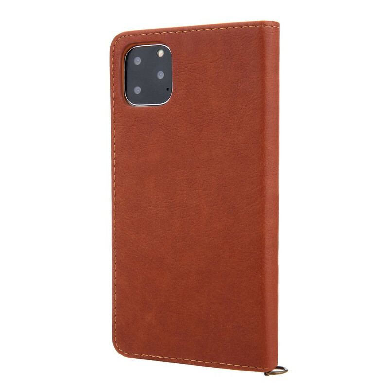 Cover iPhone 11 Pro Flip Cover Førsteklasses Læderstil