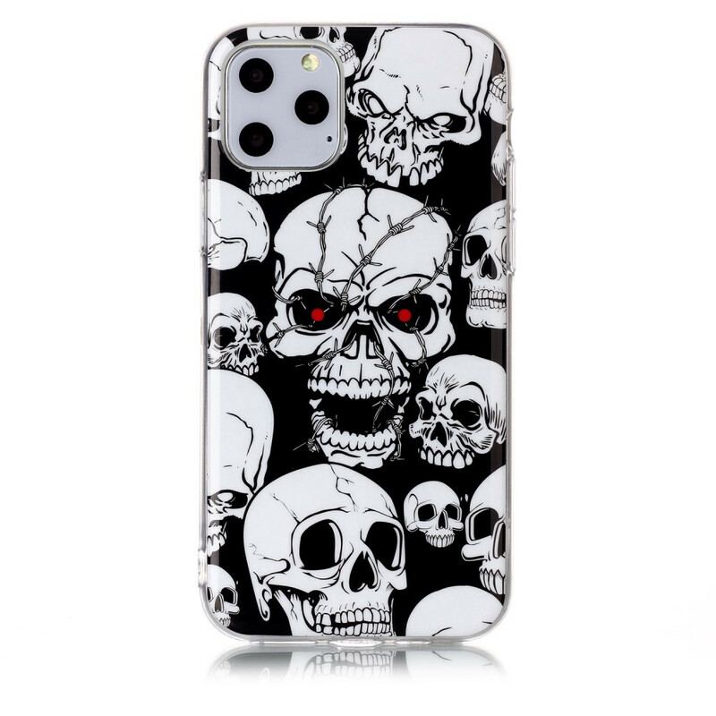 Cover iPhone 11 Pro Forsigtig Fluorescerende Kranier