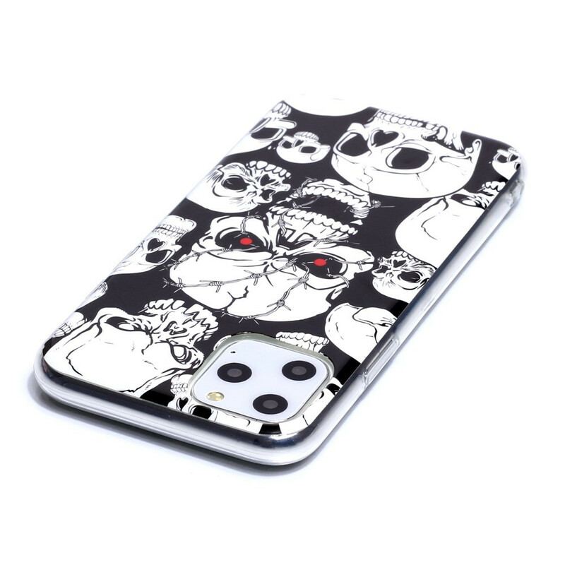 Cover iPhone 11 Pro Forsigtig Fluorescerende Kranier