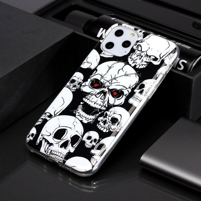 Cover iPhone 11 Pro Forsigtig Fluorescerende Kranier