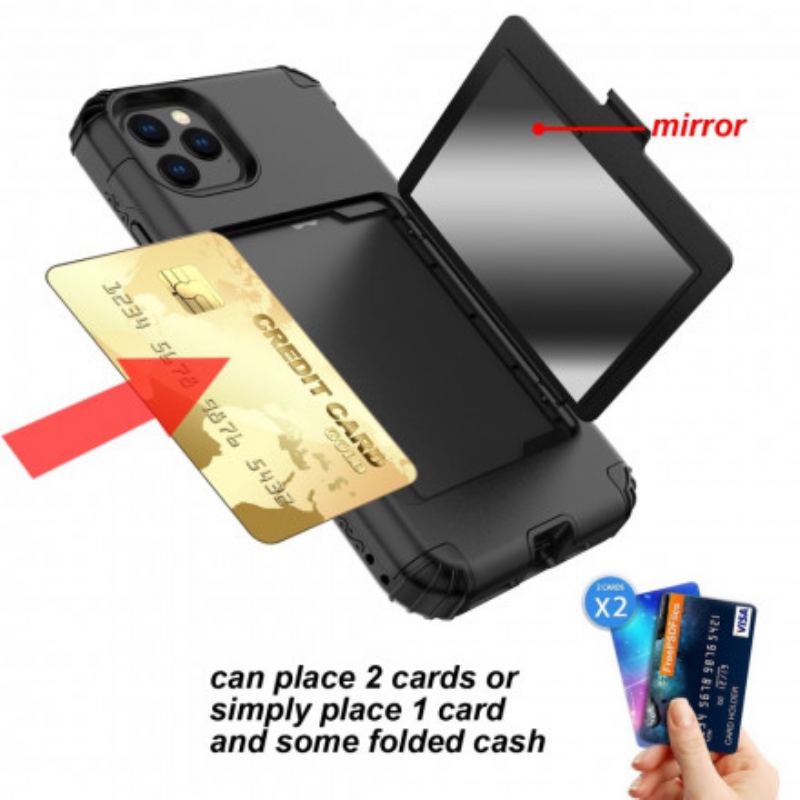 Cover iPhone 11 Pro Hybrid Kortholder Og Spejl