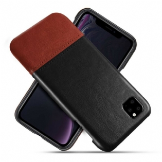 Cover iPhone 11 Pro Ksq Tofarvet Lædereffekt