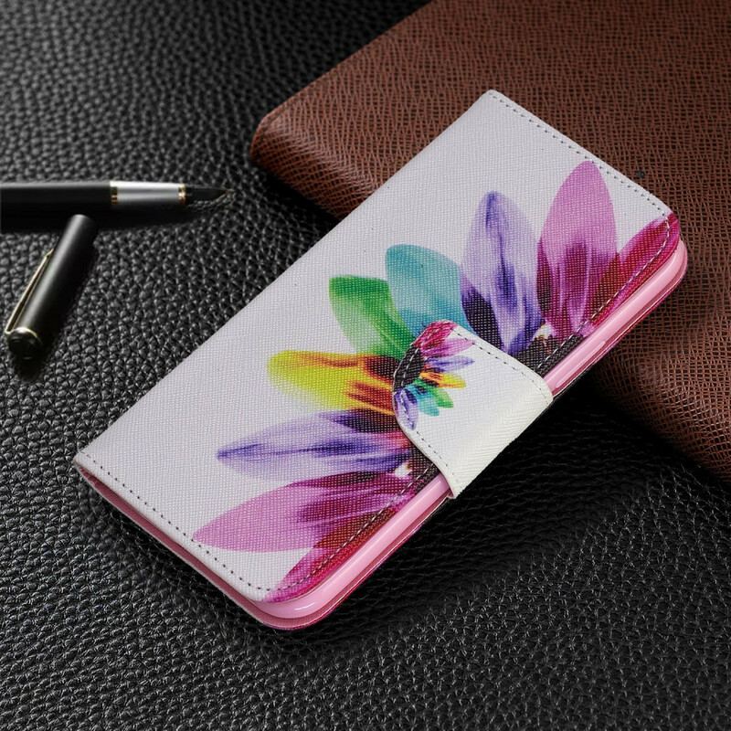 Flip Cover iPhone 11 Pro Akvarel Blomst