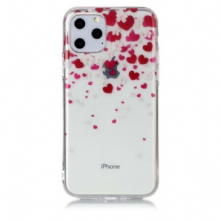 Mobilcover iPhone 11 Pro Hjerteregn