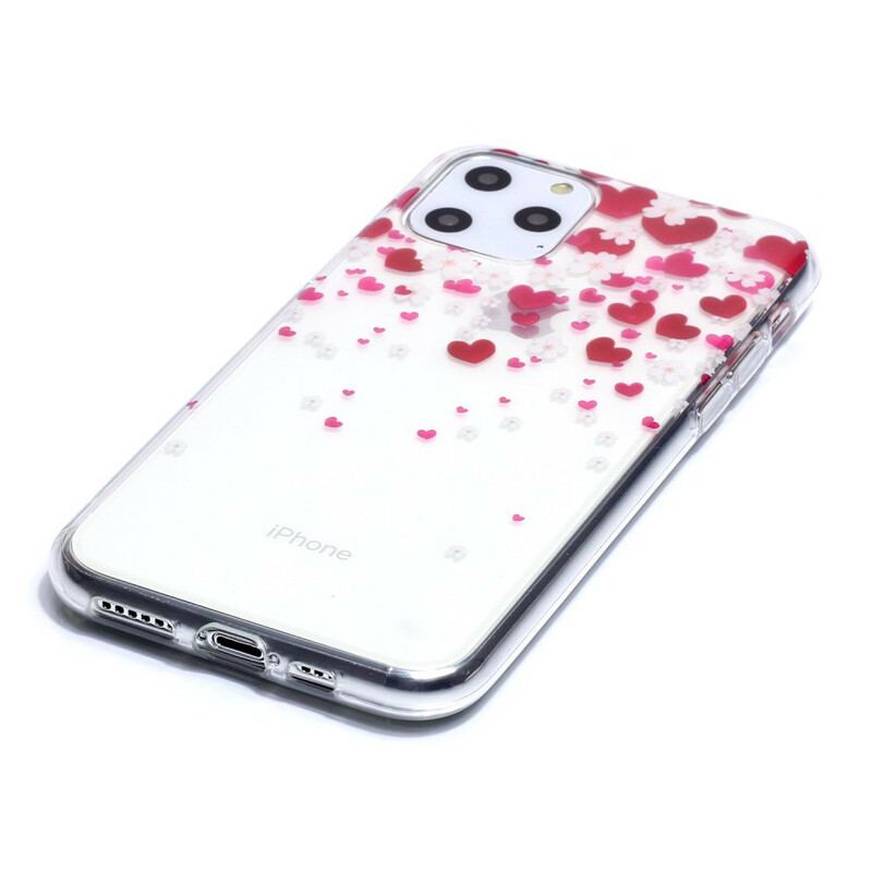 Mobilcover iPhone 11 Pro Hjerteregn