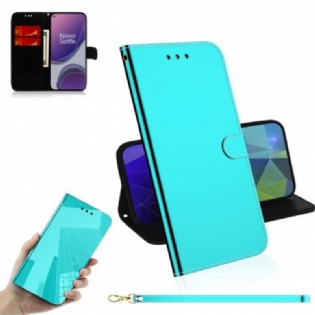 Flip Cover OnePlus 8T Spejlcover I Imiteret Læder