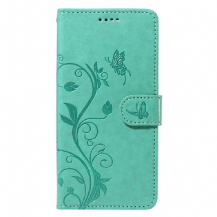 Flip Cover Honor 200 Lite Sommerfugle Og Blomster