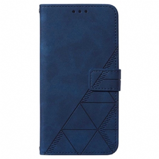 Flip Cover Google Pixel 7 Pro Trekanter Med Skulderrem