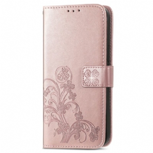 Læder Cover Samsung Galaxy A13 Abstrakte Blomster