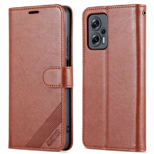 Flip Cover Poco X4 GT Azns Stil Læder