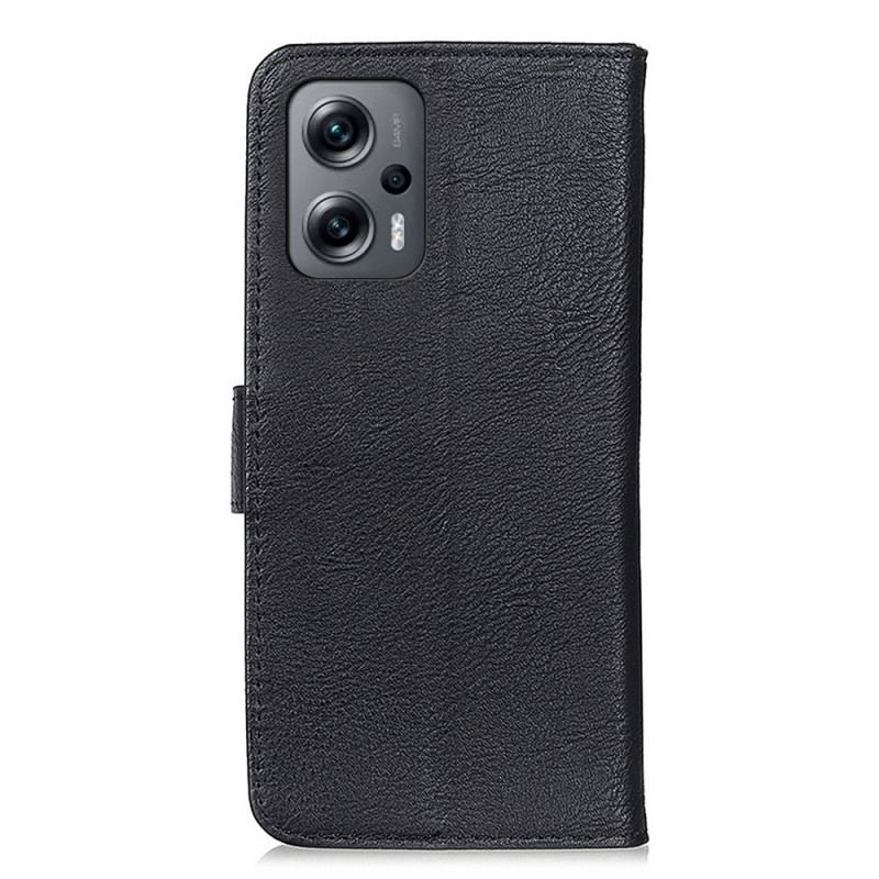 Flip Cover Poco X4 GT Imiteret Læder Retro Khazneh