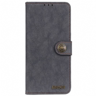Flip Cover Poco X4 GT Khazneh Retro Split Imiteret Læder