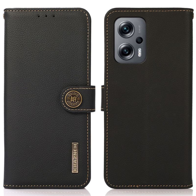 Flip Cover Poco X4 GT Khazneh Rfid Ægte Læder