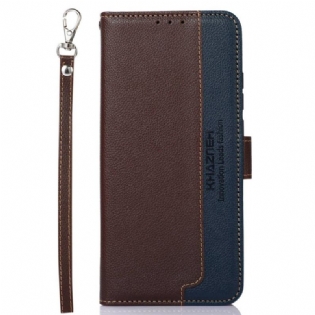 Flip Cover Poco X4 GT Lychee Style Rfid Khazneh