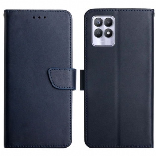 Flip Cover Realme 8i Ægte Nappa Læder