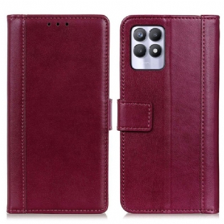 Flip Cover Realme 8i Farvet Version Split Læder