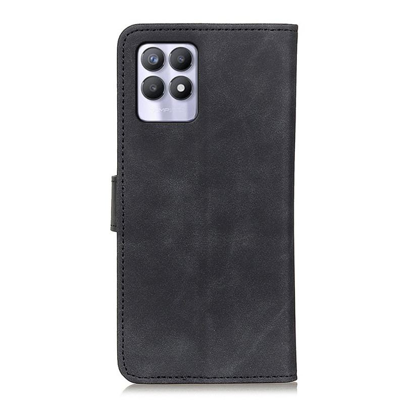 Flip Cover Realme 8i Khazneh Vintage Lædereffekt