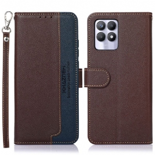 Flip Cover Realme 8i Lychee Style Rfid Khazneh