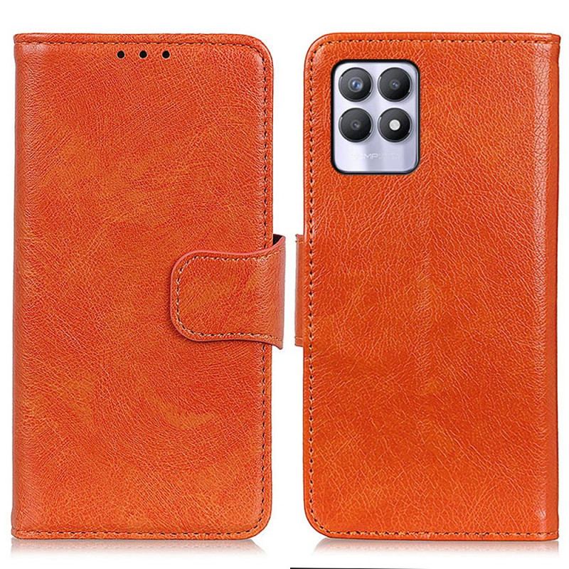 Flip Cover Realme 8i Split Nappa Læder