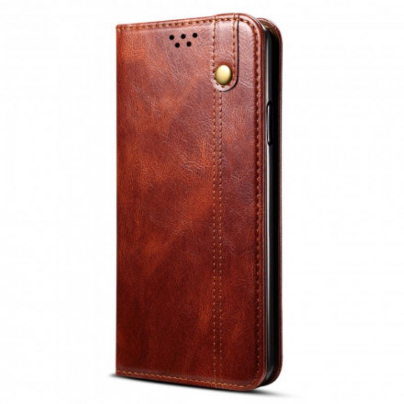 Cover Realme 8 5G Flip Cover Voksbehandlet Kunstlæder