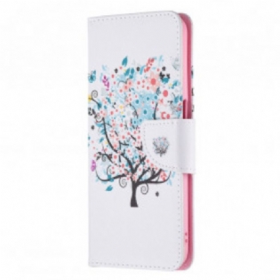 Flip Cover Realme 8 5G Blomstret Træ