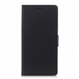 Flip Cover Realme 8 5G Enkel Lædereffekt