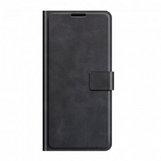 Flip Cover Realme 8 5G Slank Imiteret Læder
