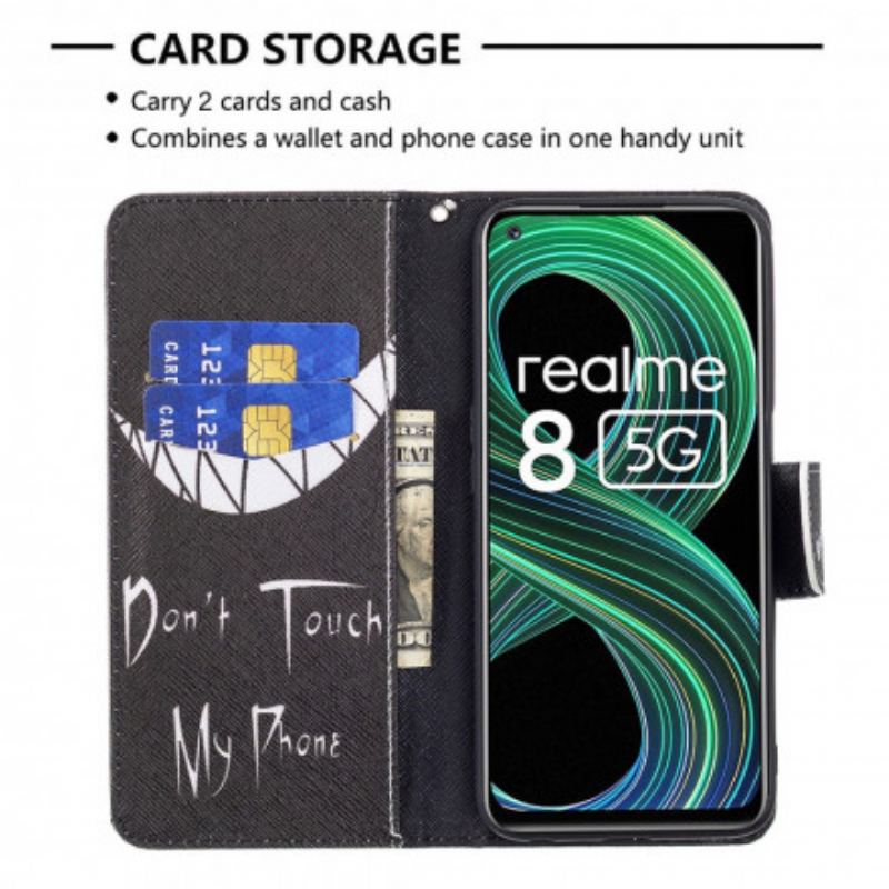 Læder Cover Realme 8 5G Djævelens Telefon